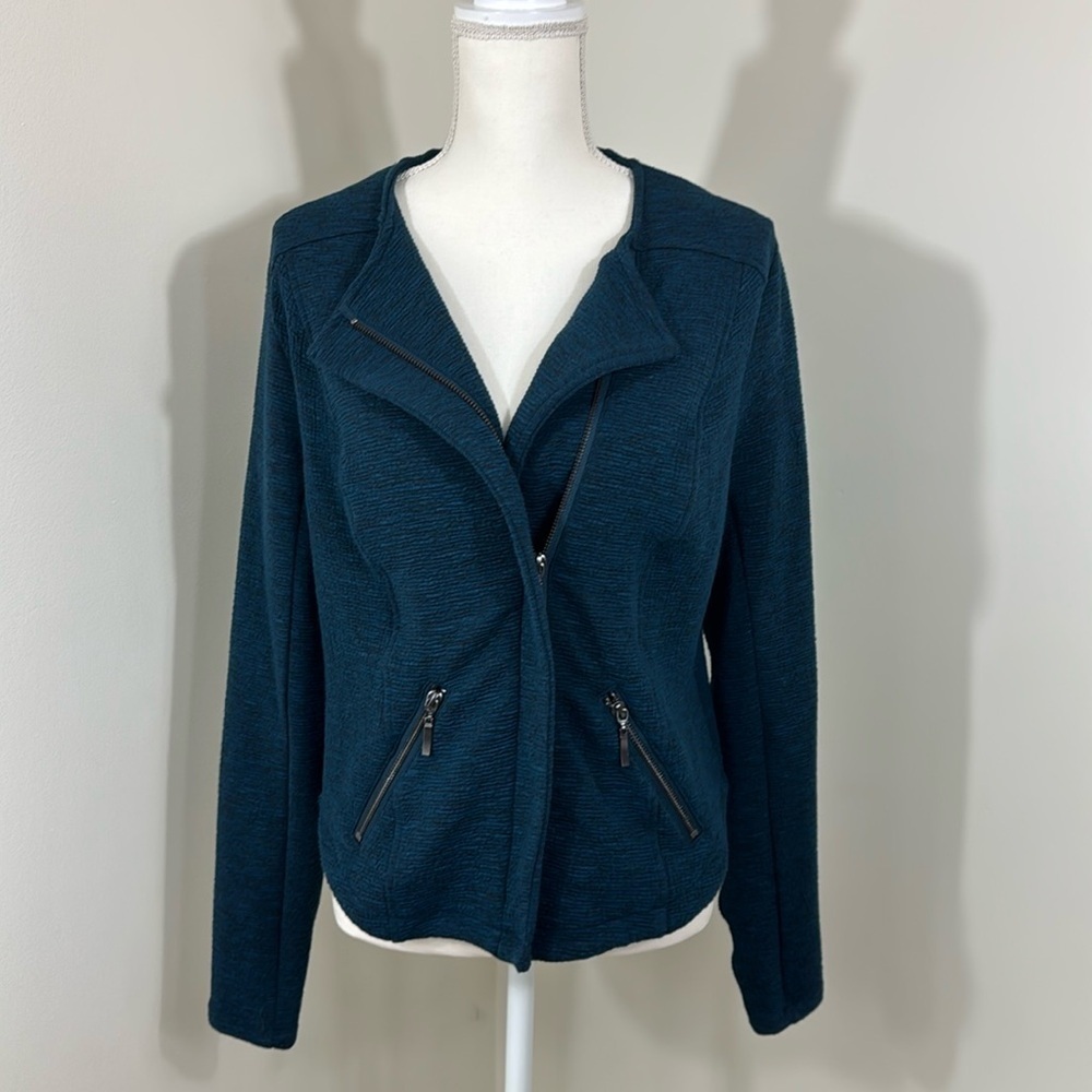 Torrid Women’s Double Knit‎ Moto Jacket Long Sleeve Women’s Jacket Size 00